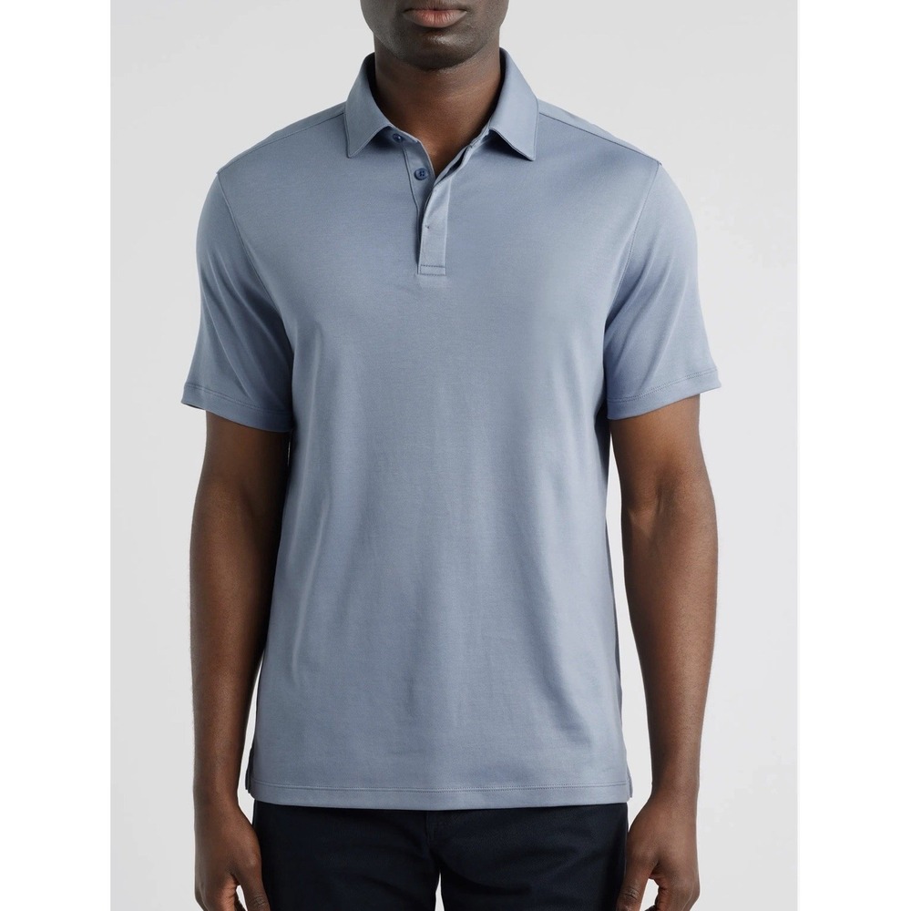 Robert Barakett Georgia Pima Cotton Polo Blue Mens Sz XL